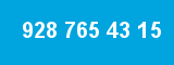928 765 43 15 928 765 43 15